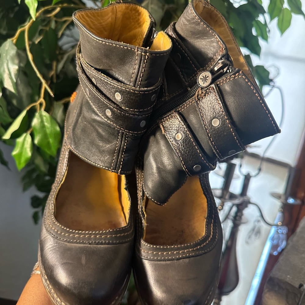 The art company  Black Heeled Booties leather39  Sale! 🔥 - Picture 4 of 14